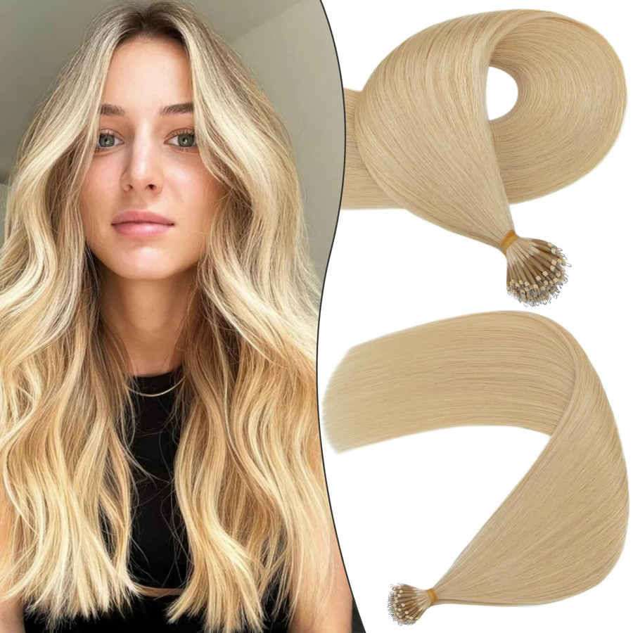 Extensii Nanoring Blond Perlat Extensii Nanoring Blond Perlat